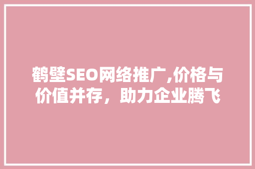 鹤壁SEO网络推广,价格与价值并存，助力企业腾飞  第1张