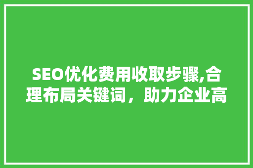 SEO优化费用收取步骤,合理布局关键词，助力企业高效投资  第1张