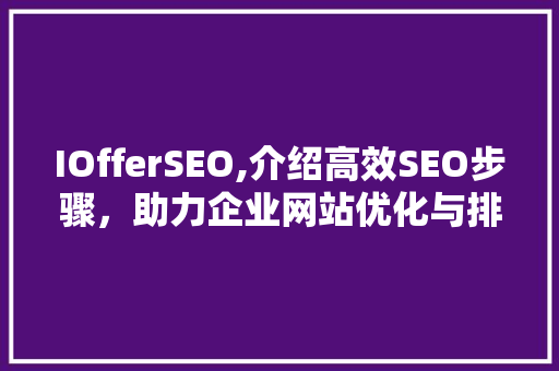IOfferSEO,介绍高效SEO步骤，助力企业网站优化与排名提升