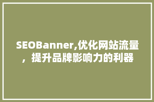SEOBanner,优化网站流量，提升品牌影响力的利器  第1张