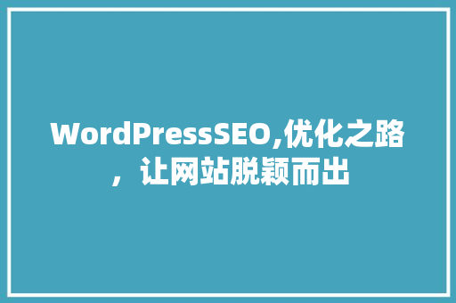 WordPressSEO,优化之路，让网站脱颖而出