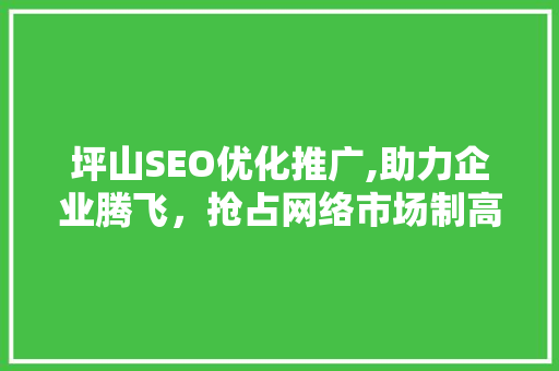 坪山SEO优化推广,助力企业腾飞，抢占网络市场制高点
