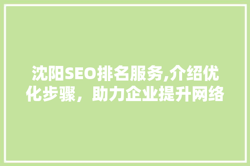 沈阳SEO排名服务,介绍优化步骤，助力企业提升网络竞争力