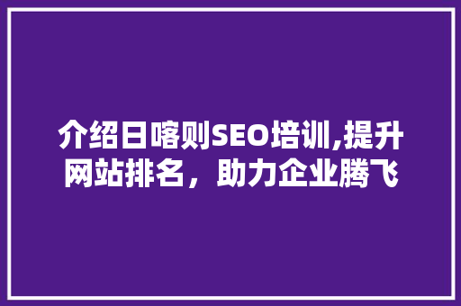 介绍日喀则SEO培训,提升网站排名，助力企业腾飞