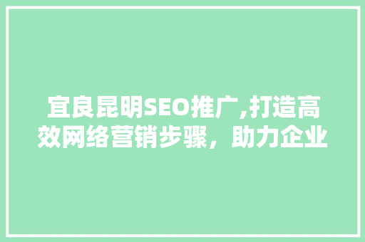 宜良昆明SEO推广,打造高效网络营销步骤，助力企业腾飞