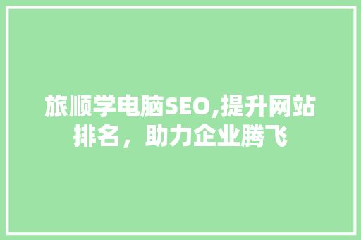 旅顺学电脑SEO,提升网站排名，助力企业腾飞