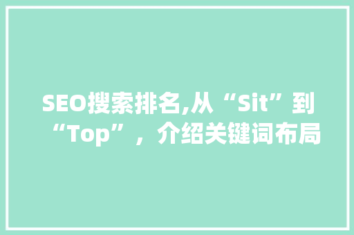 SEO搜索排名,从“Sit”到“Top”，介绍关键词布局的艺术