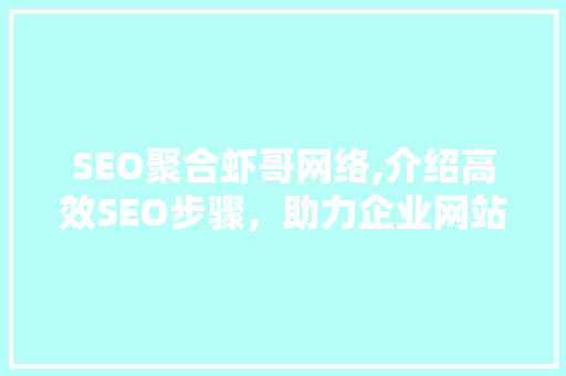 SEO聚合虾哥网络,介绍高效SEO步骤，助力企业网站优化