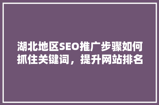 湖北地区SEO推广步骤如何抓住关键词，提升网站排名