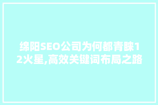 绵阳SEO公司为何都青睐12火星,高效关键词布局之路
