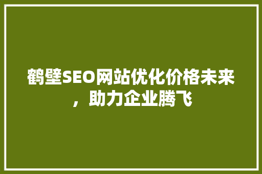 鹤壁SEO网站优化价格未来，助力企业腾飞  第1张