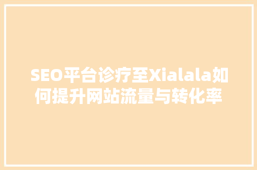 SEO平台诊疗至Xialala如何提升网站流量与转化率