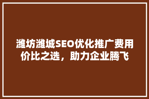潍坊潍城SEO优化推广费用价比之选，助力企业腾飞