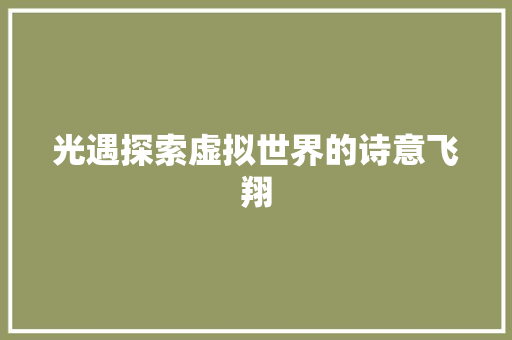 光遇探索虚拟世界的诗意飞翔  第1张
