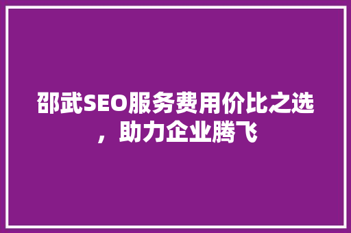 邵武SEO服务费用价比之选，助力企业腾飞