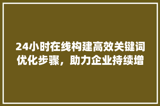 24小时在线构建高效关键词优化步骤，助力企业持续增长_24小时在线关键词优化