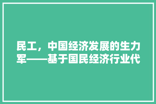 民工，中国经济发展的生力军——基于国民经济行业代码的解读  第1张